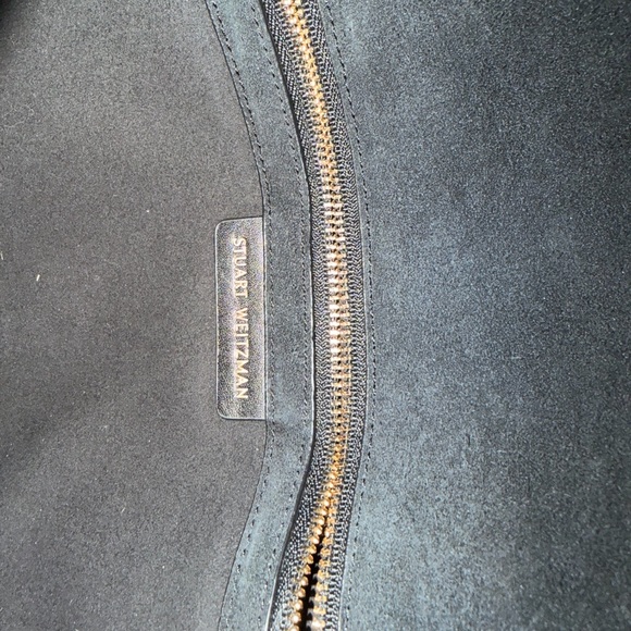 Stuart Weitzman Black Bag with Pearl Strap - Picture 5 of 5